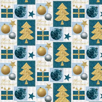 Christmas Tree Presents : Gift 12" X 12" Decal Vinyl Sticker Sheet Pattern Winter Holidays New Year Ball Greetings Abstract
