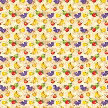 Fruits Vintage Pattern : Gift 12" X 12" Decal Vinyl Sticker Sheet Banana Apple Grape Fruit Lover Healthy Life Kitchen