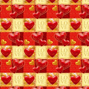 Love Hearts : Gift 12" X 12" Decal Vinyl Sticker Sheet Pattern Valentines Day Arabesque Romantic Passion Square Diy