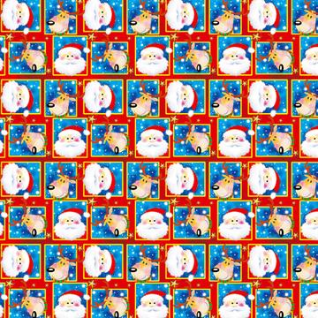 Funny Christmas Santa Face : Gift 12" X 12" Decal Vinyl Sticker Sheet Pattern Reindeer Seasons Greetings For Kids Winter