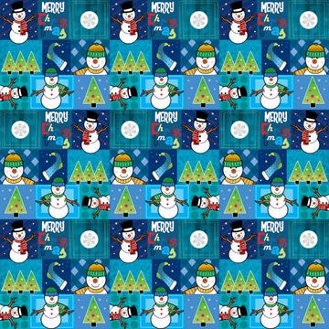 Merry Christmas Snowman Pattern : Gift 12" X 12" Decal Vinyl Sticker Sheet For Kids Children Winter Holidays Nursery Decor