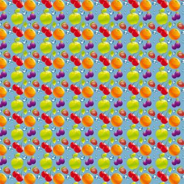 Cute Fruits : Gift 12" X 12" Decal Vinyl Sticker Sheet Pattern Fresh Pattern Cherry Apple Orange Berry Kindergarten Kid Room Decor