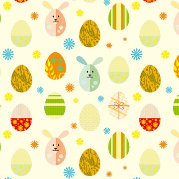 Easter Graphic Eggs : Gift 12" X 12" Decal Vinyl Sticker Sheet Pattern Funny Bunny Spring Decorative Prints Baby Kid