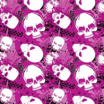 Graffiti Skulls : Gift 12" X 12" Decal Vinyl Sticker Sheet Pattern Purple Pattern Halloween Dia De Los Muertos Abstract Scary Diy