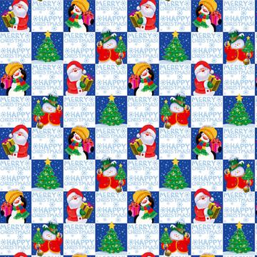 Happy Christmas Pattern : Gift 12" X 12" Decal Vinyl Sticker Sheet Santa Penguin Snowman For Kids Wishes Children Winter