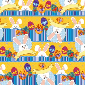 Easter Bunny Eggs : Gift 12" X 12" Decal Vinyl Sticker Sheet Pattern Spring Festive Rabbits Kids Stripes Abstract Prints