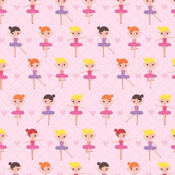 Ballet Dancer : Gift 12" X 12" Decal Vinyl Sticker Sheet Pattern Girl Baby Shower Kids Pattern Dolls Princess Sweet Fairytale