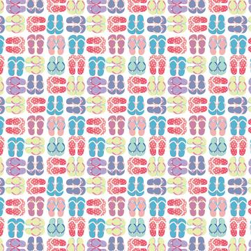 Summer Shoes : Gift 12" X 12" Decal Vinyl Sticker Sheet Pattern Slippers Havaianas Pattern Tropical Colors Party Decor Diy
