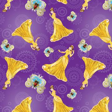 Glamorous Princess : Gift 12" X 12" Decal Vinyl Sticker Sheet Pattern Floral Pattern Belle Carriage Wall Decor Diy Doll Mandala