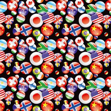 World Cup : Gift 12" X 12" Decal Vinyl Sticker Sheet Pattern Continents Trip Champions Olympics Flags Balls Pattern Sport Decor
