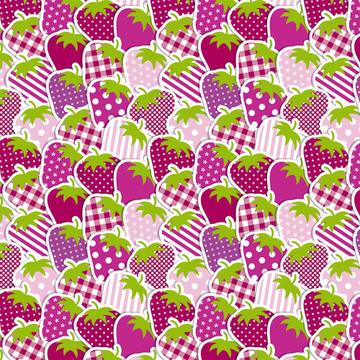 All Over Strawberry : Gift 12" X 12" Decal Vinyl Sticker Sheet Pattern Fruits Stamped Pattern Chess Dots Home Room Decor Kids