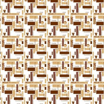Coffee Types : Gift 12" X 12" Decal Vinyl Sticker Sheet Pattern Cappuccino Color Pattern Latte Lunch House Wall Kitchen Decor