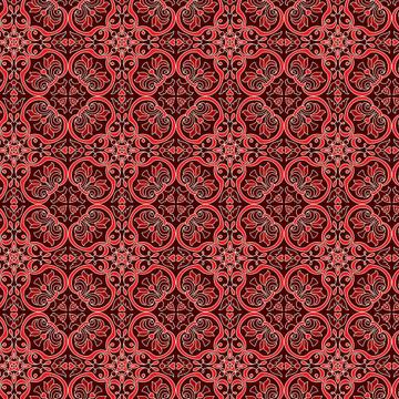 Oriental Decor : Gift 12" X 12" Decal Vinyl Sticker Sheet Pattern Quatrefoil Flowers Arabic Mosaic Classic Vintage Fabric Print