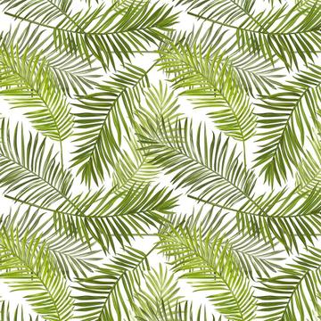 Fern Leaves Pattern : Gift 12" X 12" Decal Vinyl Sticker Sheet Botanical Nature Lover Green Leaf Garden Kitchen Home Decor