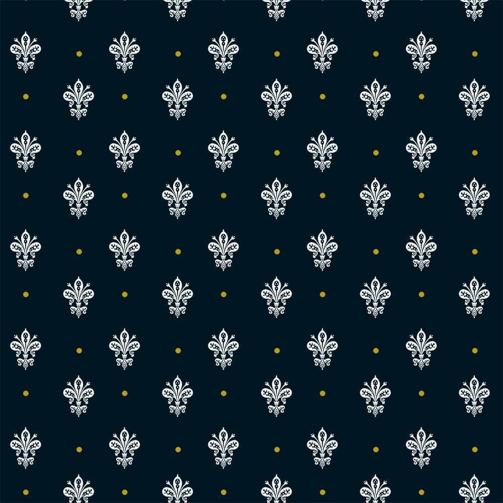 Fleur de Lis : Gift 12″ X Decal Vinyl Sticker Sheet Pattern Navy Classic