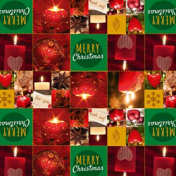 Christmas Set : Gift 12" X 12" Decal Vinyl Sticker Sheet Pattern For You Seasons Greetings Candles Valentine Pattern Coworker