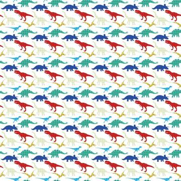 Colorful Dinosaurs : Gift 12" X 12" Decal Vinyl Sticker Sheet Pattern Checkered Pattern Dinos Kids Room Animals Ancient Diy