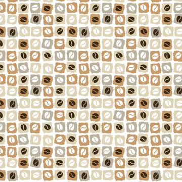 Coffee Beans Squares : Gift 12" X 12" Decal Vinyl Sticker Sheet Pattern Lover Latte Kitchen Wall Decor Cup