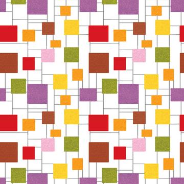Colorful Squares Tartan Pattern : Gift 12" X 12" Decal Vinyl Sticker Sheet Abstract Seamless Kid Birthday School Kindergarten