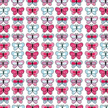 Cute Butterflies Pattern : Gift 12" X 12" Decal Vinyl Sticker Sheet Girlish Feminine Butterfly Birthday Party Decor Best Friend