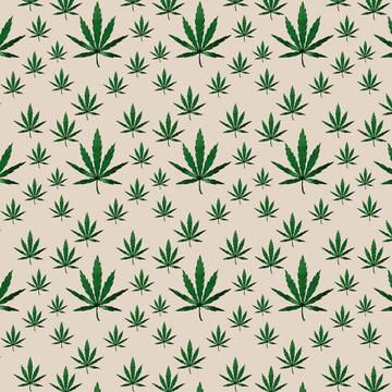 Weed Pattern : Gift 12" X 12" Decal Vinyl Sticker Sheet Cannabis Botanical Print Retro Trendy Plant Hippie Kitchen Decor