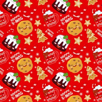 Christmas Cookie Cake Gingerbread : Gift 12" X 12" Decal Vinyl Sticker Sheet Pattern Emoji Candycane For Kids Decor Diy