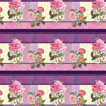 Peony Roses : Gift 12" X 12" Decal Vinyl Sticker Sheet Pattern Vintage Fabric Print Romantic Grandma Love You Card
