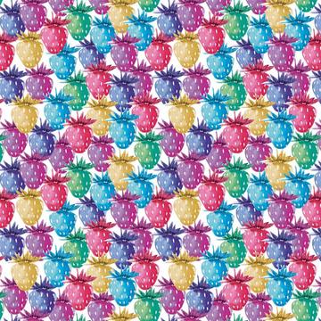 Watercolor Strawberry : Gift 12" X 12" Decal Vinyl Sticker Sheet Pattern Rainbow Napkin Kitchen Decor Pattern Kids Fruit Summer