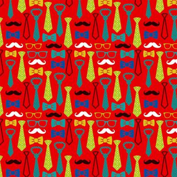 Tie Glasses Mustache : Gift 12" X 12" Decal Vinyl Sticker Sheet Pattern Cute Male Pattern Fathers Day Grandpa Diy Decor Bachelor