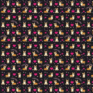 Corgi Pet : Gift 12" X 12" Decal Vinyl Sticker Sheet Pattern Kids Teen Cute Animal Dog Love Party Decor Friendship Pattern