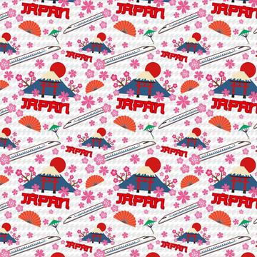 Oriental Style : Gift 12" X 12" Decal Vinyl Sticker Sheet Pattern Japan Trip Fuji Mountain Flower Pattern Fan Pagoda Asia Decor