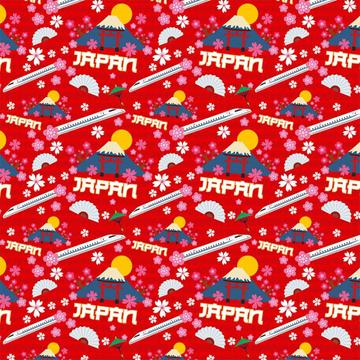 Oriental Style : Gift 12" X 12" Decal Vinyl Sticker Sheet Pattern Travel Asia Fuji Sakura Japanese Pattern Bullet Train Fabric Decor
