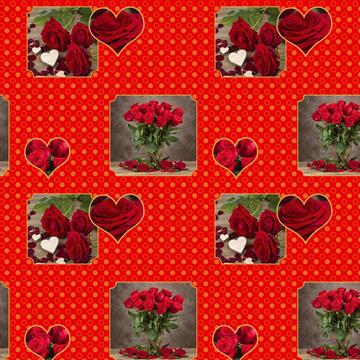 Bouquet Of Roses : Gift 12" X 12" Decal Vinyl Sticker Sheet Pattern Polka Dots Be My Valentine Mothers Day Floral