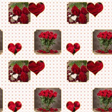 Bouquet Of Roses : Gift 12" X 12" Decal Vinyl Sticker Sheet Pattern Hearts Flower By Mine Mothers Day Polka Dots