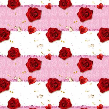 Rosebuds Hearts : Gift 12" X 12" Decal Vinyl Sticker Sheet Pattern Valentines Day Love Arabesques Fabric Print Art