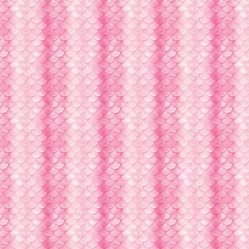 Pink Scales Mermaid : Gift 12" X 12" Decal Vinyl Sticker Sheet Pattern Little Baby Shower Girlish Birthday Room Decor