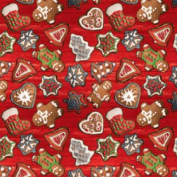 Cookies : Gift 12" X 12" Decal Vinyl Sticker Sheet Pattern Kids Christmas Santa Sweets Gingerbread Vintage Pattern Holidays