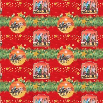 Spruce Garland : Gift 12" X 12" Decal Vinyl Sticker Sheet Pattern Christmas Pattern Biblical Magi Sheep New Year Decor Kids