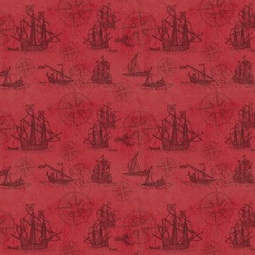 Retro Caravel Ship : Gift 12" X 12" Decal Vinyl Sticker Sheet Pattern Vintage Discover Portuguese Navy For Father Dad Pattern
