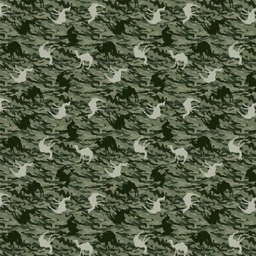 Camouflage Camels : Gift 12" X 12" Decal Vinyl Sticker Sheet Pattern Military Style Hunter Green Pattern Fathers Day Desert