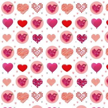 Heart Bouquet : Gift 12" X 12" Decal Vinyl Sticker Sheet Pattern Roses Love Wedding Elegant Dots Valentine Be Mine