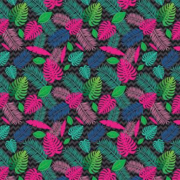 Monstera Palm Leaves : Gift 12" X 12" Decal Vinyl Sticker Sheet Pattern Tropical Plants Missoni Pattern Rainbow Jungle Decor