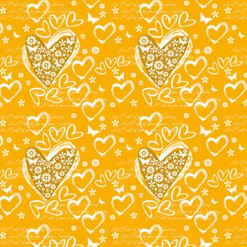 Repeatable Heart Sketch : Gift 12" X 12" Decal Vinyl Sticker Sheet Pattern Friendship Valentine Pattern Daisies Mother Sister