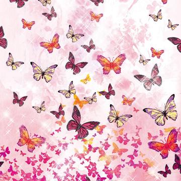 Butterflies Pattern : Gift 12" X 12" Decal Vinyl Sticker Sheet Seamless Butterfly For Teen Girl Room Decor Feminine