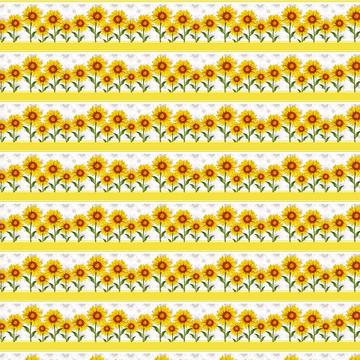 Rustic Sunflowers Row : Gift 12" X 12" Decal Vinyl Sticker Sheet Pattern Pattern Wedding Engagement Party Decor Banner Garland