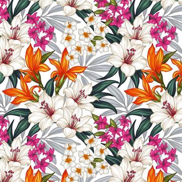 Flower Fabric Print : Gift 12" X 12" Decal Vinyl Sticker Sheet Pattern Seamless Wedding Asian Tropical Hibiscus