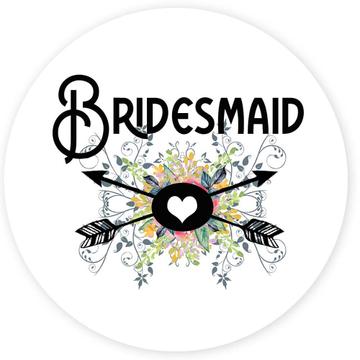 Bridesmaid : Gift Sticker Wedding Favors Bachelorette Bridal Party Engagement
