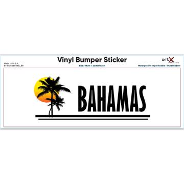 Bahamas : Gift Sticker Bahamas Tropical Beach Travel Souvenir