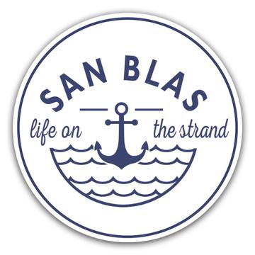 San Blas Life on the Strand : Gift Sticker Beach Travel Souvenir Panama