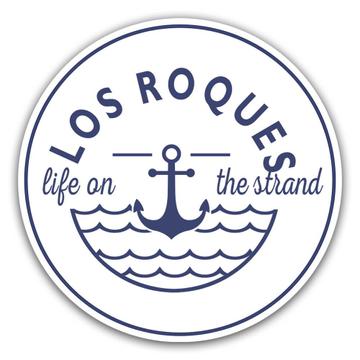 Los Roques Life on the Strand : Gift Sticker Beach Travel Souvenir Venezuela